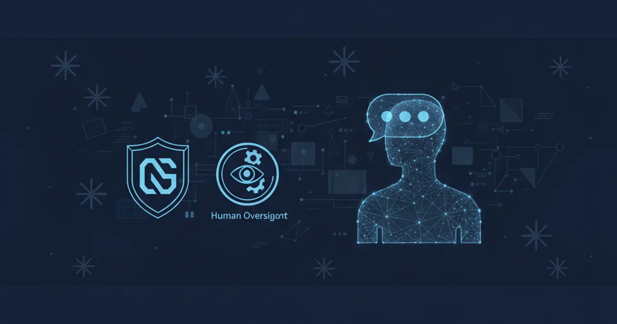 Professional editorial illustration showing AI transparency in online gambling through a digital chatbot, compliance shield, human oversight and abstract European geometry without logos or readable text. Editorial illustration of AI transparency compliance in online gambling with a chatbot, compliance shield and human oversight