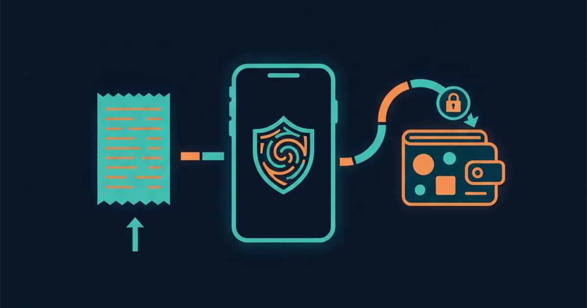 Professional editorial illustration showing a generic smartphone, phone-bill receipt, one-time-code shield and casino deposit path in dark navy, teal and amber without people, logos, brand names or readable text. Editorial illustration of a UK casino deposit moving securely from a mobile phone to a gambling account